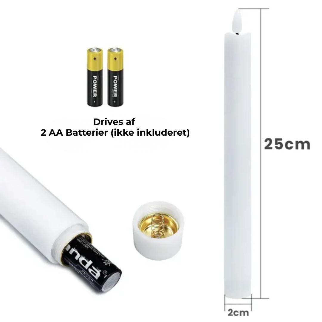 VinterRo™ FlamLys | Flaming LED-lys – Ægte Hygge, Sikkert Lys