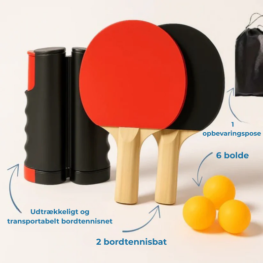 GoPong™ | Få Bordtennishallen Med Hjem – Spil Overalt!