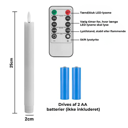 VinterRo™ FlamLys | Flaming LED-lys – Ægte Hygge, Sikkert Lys