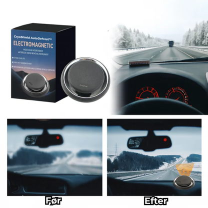 CryoShield AutoDefrost™ | Det smelter direkte – holder glasset klart hele vinteren.