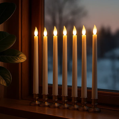 VinterRo™ FlamLys | Flaming LED-lys – Ægte Hygge, Sikkert Lys