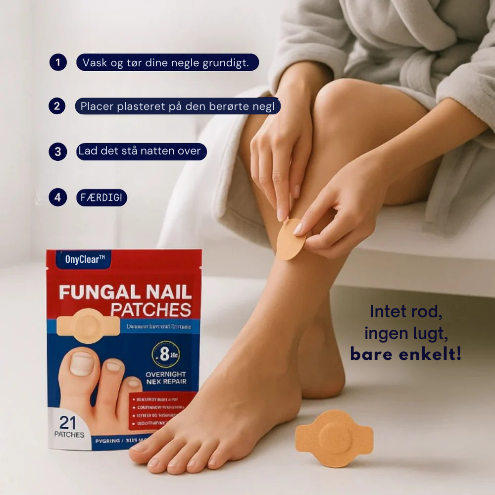 OnyClear™ Therapy Patch - Avanceret pleje for klare og sunde negle.