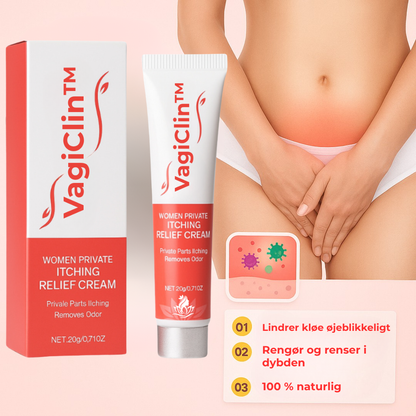 VagiClin™ | Stopper intim kløe og irritation hos 95% af kvinder inden for 72 timer