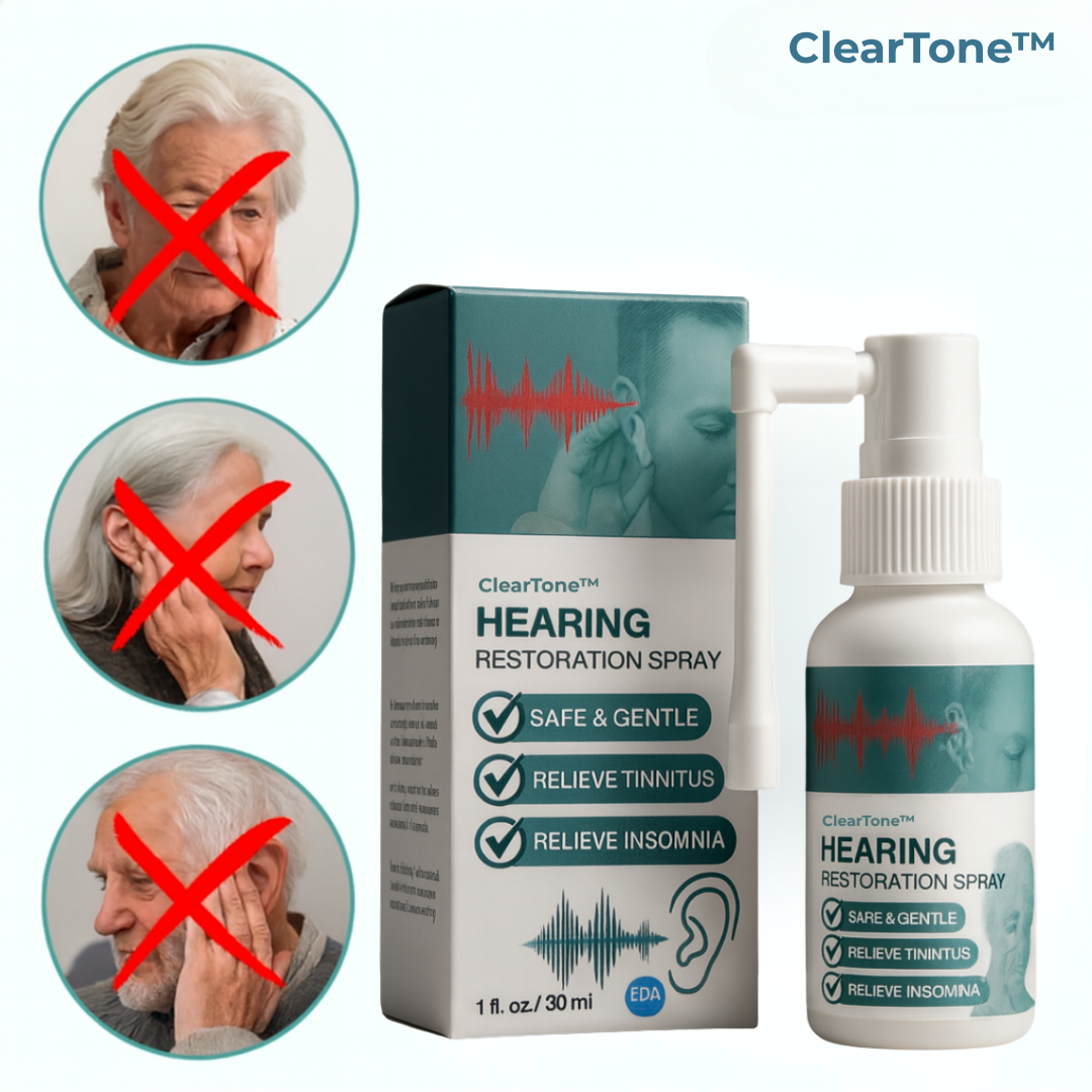 ClearTone™ Ørespray | Hør op til 99% bedre, på kun 72 timer