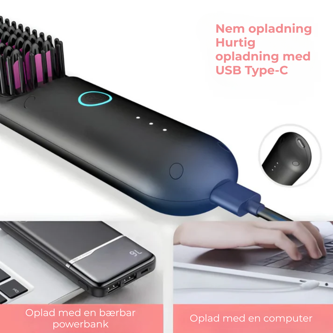 VelvetWave™ Brush | Uforstyrret Glamour – Din genvej til salonperfekt hår hver dag!