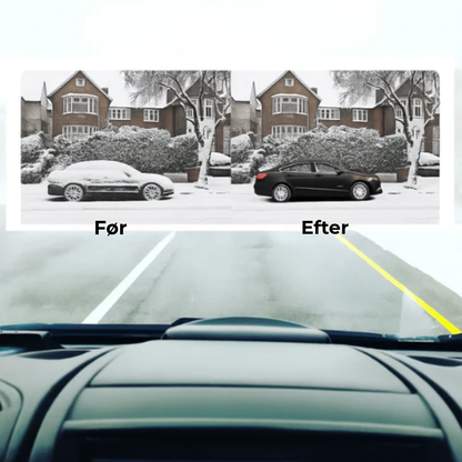 CryoShield AutoDefrost™ | Det smelter direkte – holder glasset klart hele vinteren.