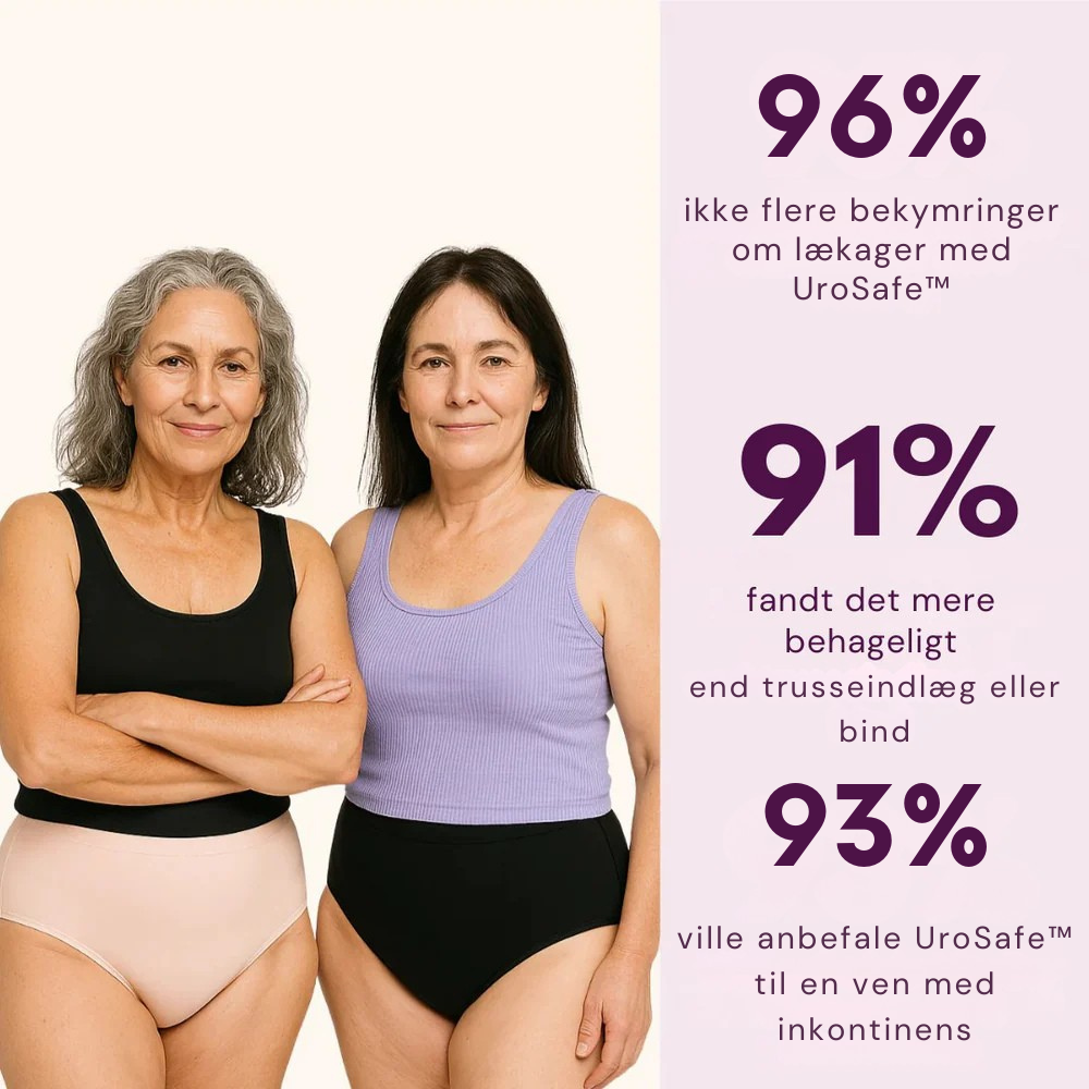 UroSafe™ - Lækfri undertøj (2+1 GRATIS)