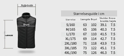HeatWave™  Bodywarmer med 9 varmezoner