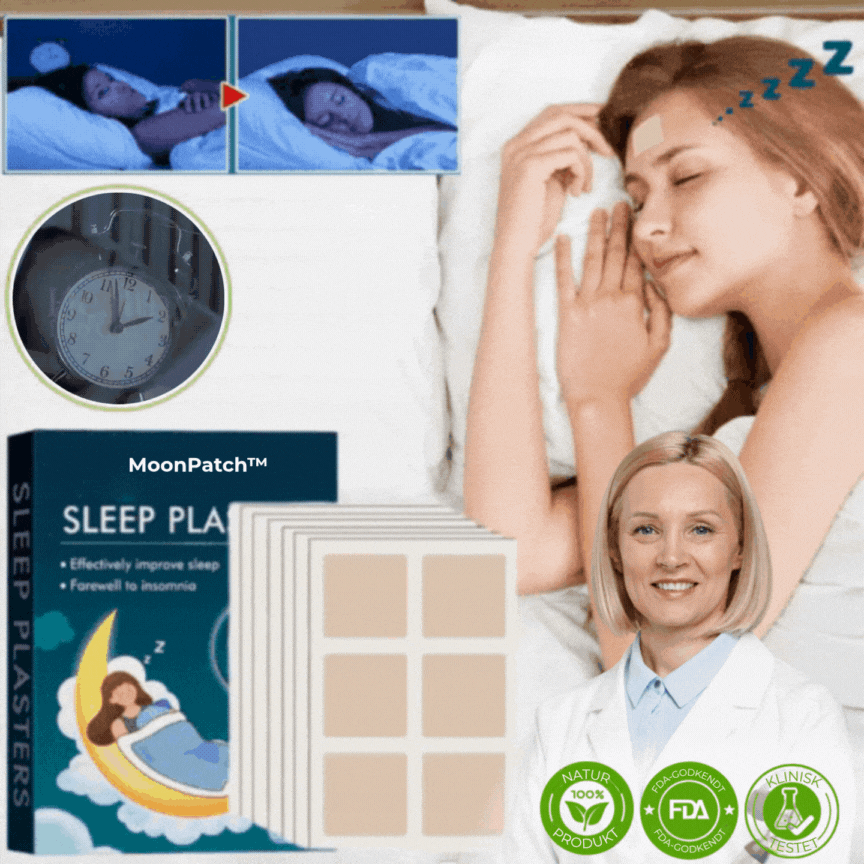 MoonPatch™ | Hjælper 89% af brugerne med at få 8 timers søvn efter den første nat.