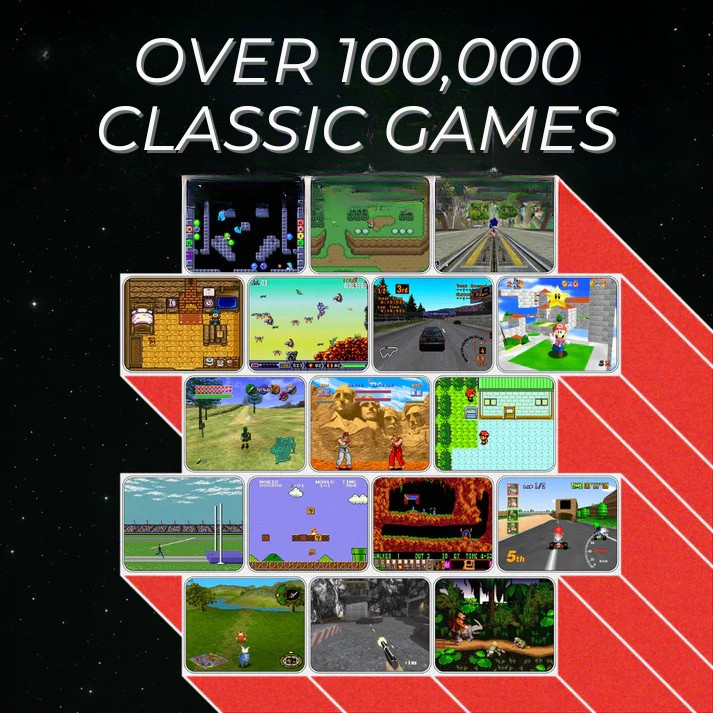 Infinity RetroWave G11 Pro™ – 256GB Endless classics, one console.