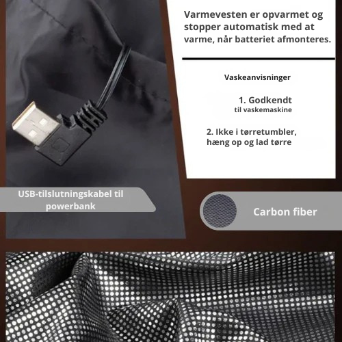 HeatWave™  Bodywarmer med 9 varmezoner